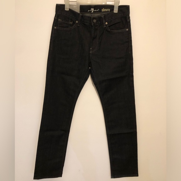 NWT  7 For All Mankind Men’s Slim Straight Jeans - Picture 1 of 4